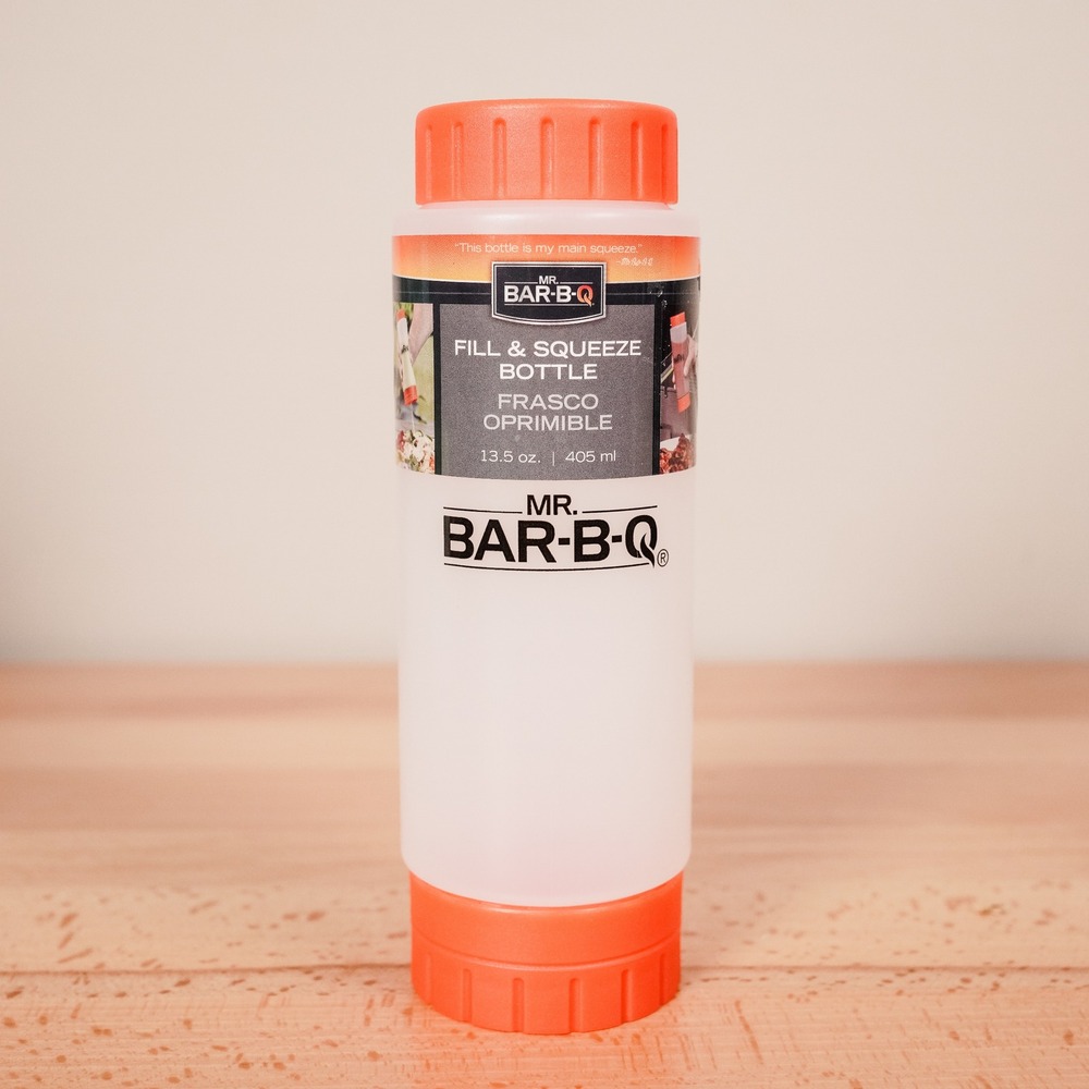Mr.Bar-B-Q Squeeze Bottle Unisex 13.5oz White Fill & Squeeze BBQ Sauce Dispenser